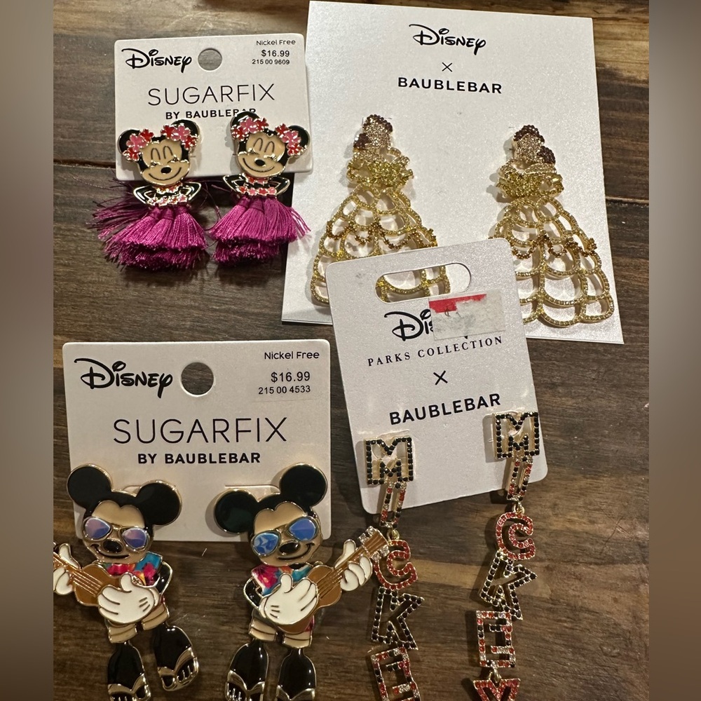 Baublebar Disney earring lot